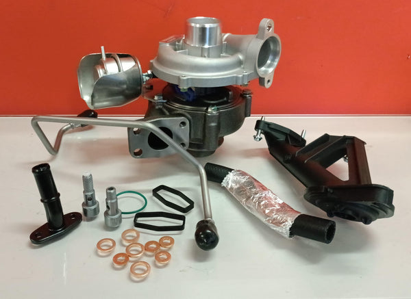 Turbina nuova completa di kit lubrificazione PEUGEOT PARTNER 1.6 HDi 109 cv 80 kw 1231096, 1254337, 1319614, 1340133, 1355027, 1373584, 1441253, 1465162, 1478566, 1479055, 1789074, 1855299, 3M5Q6K682A, 3M5Q6K682AA, 3M5Q6K682AB, 3M5Q6K682AC, 3M5Q6K682AE TurboMM
