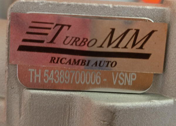 Turbina nuova non originale Nissan Note 1.5 dci 103 cv 76 kw 54389700006, 54389880006, 6070900080, 6070900280, 607090780, A6070900080, A6070900280, A6070900780, 144114825R, 144117462R