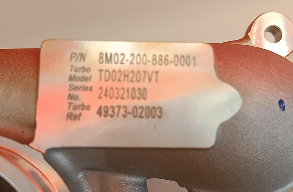 Turbina nuova non originale FORD ECOSPORT 1.5 TDCi 90 cv 66 kw 1696537, av6q6k682bb, 4337302003, 4937302004, 4937302013, 00000375q9, 00000375r0, 0375q9, 0375r0, 9617801980, 9673283680, 9678283680, 9401402003