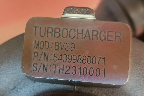 Turbina nuova non originale AUDI A3 1.9 TDI 130 cv 96 kw 54399700048, 54399700071, 54399800048, 54399800048, 54399880048, 54399880071, 54399900048, 54399900071, 03G253014T, 03G253014TV, 03G253014TX, 03G253019J, 03G2536019JV, 03G253019JX