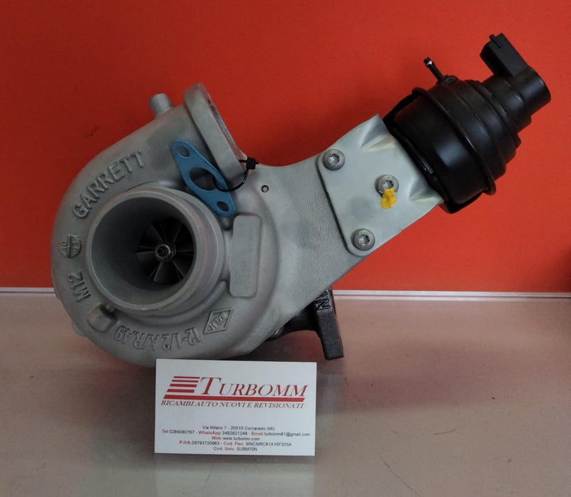 Turbina rigenerata in Avional Alfa Romeo GIULIETTA 2.0 JTDM 170 cv – 125 kw 940 B4.000